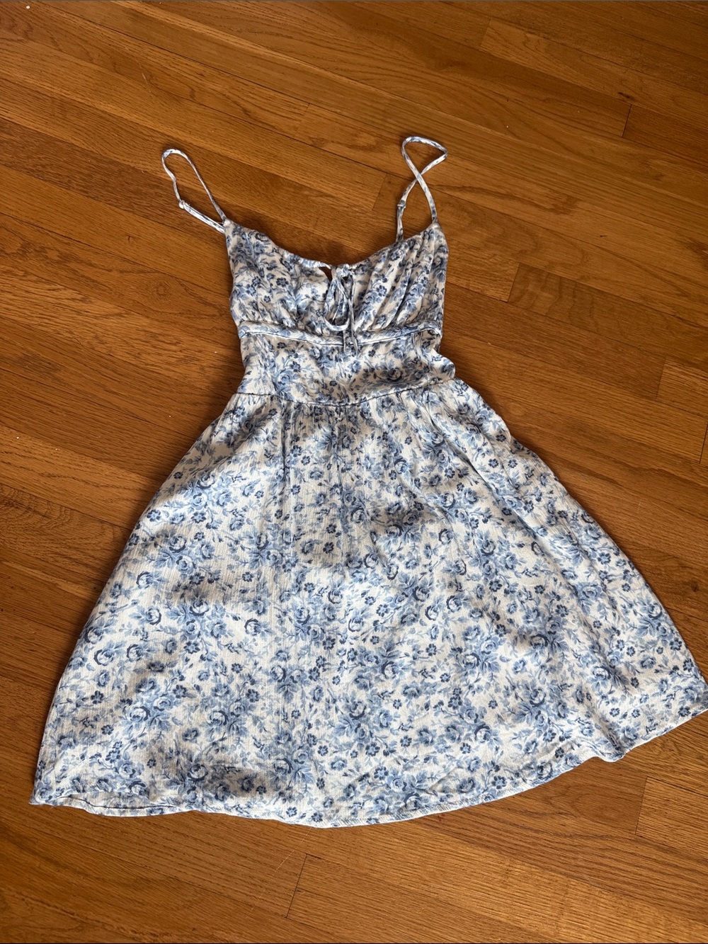 Blue Floral Garage Summer Dress